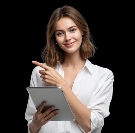 Kobieta z ipadem